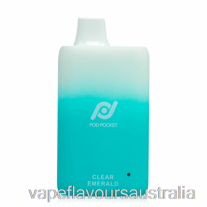 Vape Australia Pod Pocket 7500 Disposable Clear Emerald